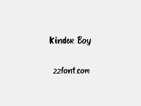 Kinder Boy