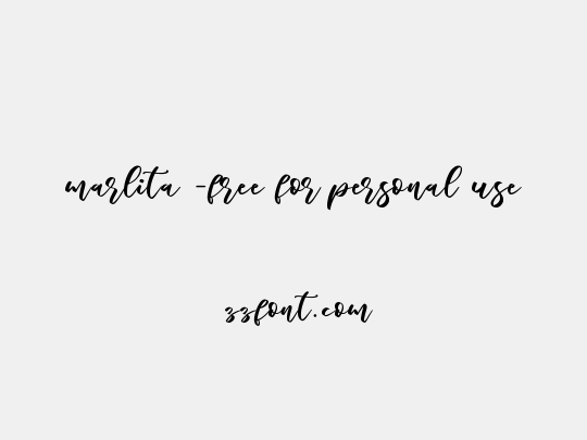 marlita -free for personal use