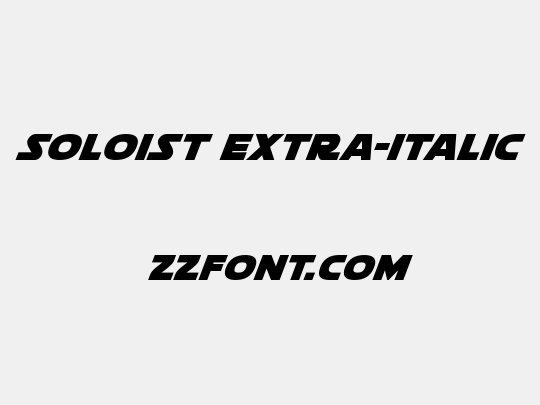 Soloist Extra-Italic