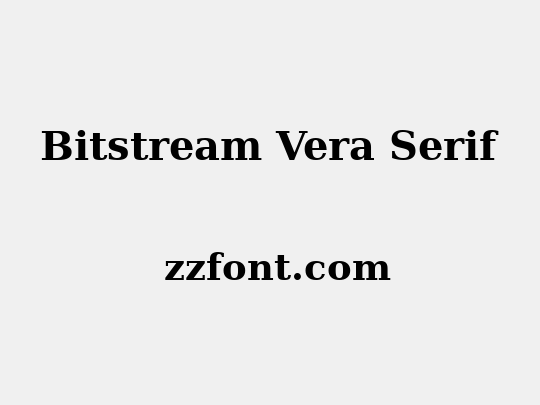 Bitstream Vera Serif