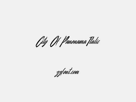 City Of Panonama Italic