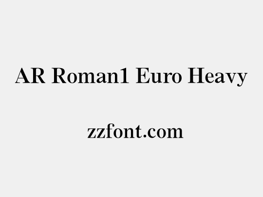 AR Roman1 Euro Heavy
