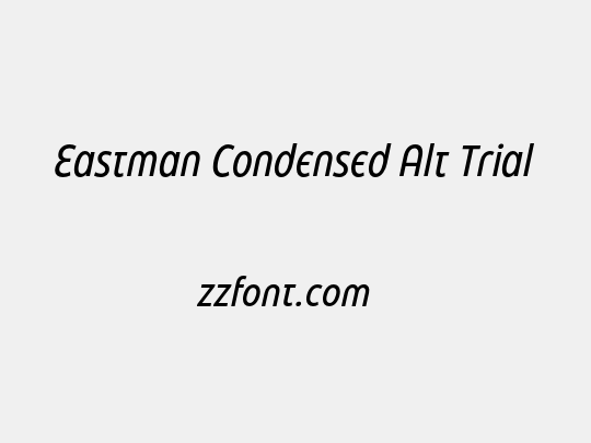 Eastman Condensed Alt Trial