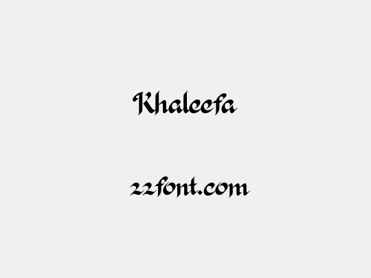Khaleefa