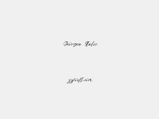Georgia Italic