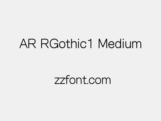 AR RGothic1 Medium
