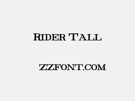 Rider Tall
