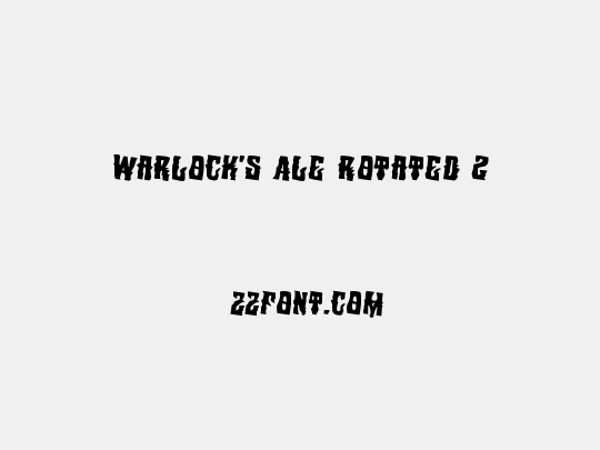 Warlock's Ale Rotated 2