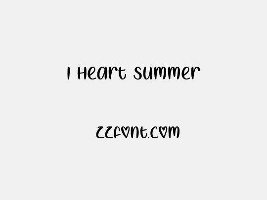 I Heart Summer