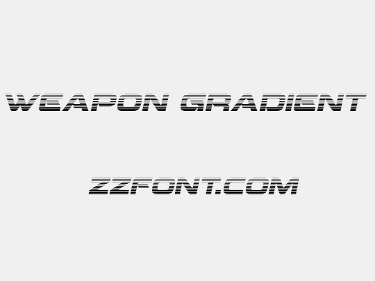 Beam Weapon Gradient Italic