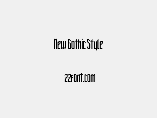 New Gothic Style