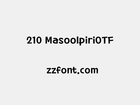210 MasoolpiriOTF