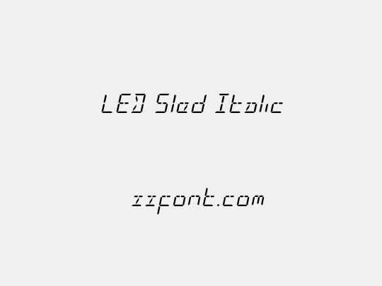 LED Sled Italic