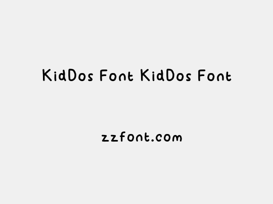 KidDos Font KidDos Font