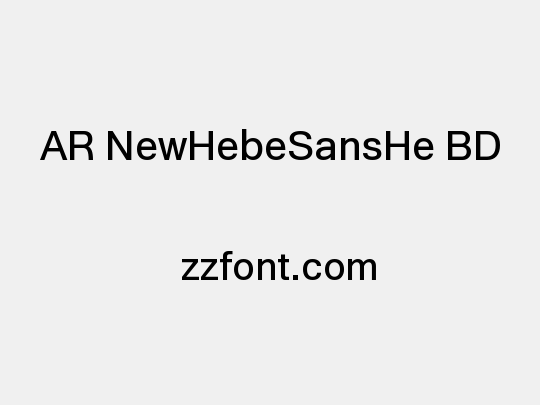 AR NewHebeSansHe BD