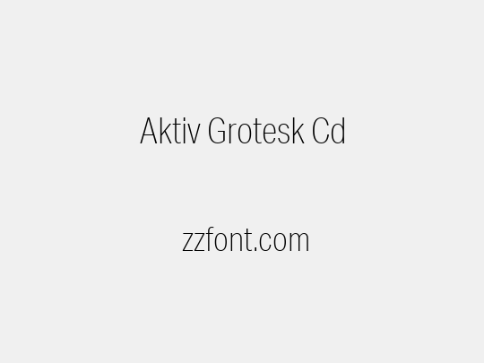 Aktiv Grotesk Cd
