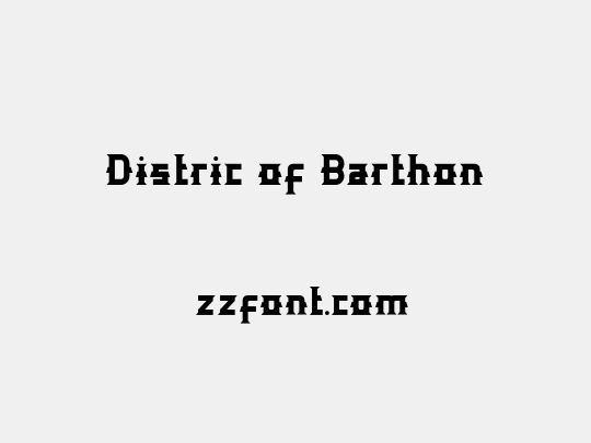 Distric of Barthon