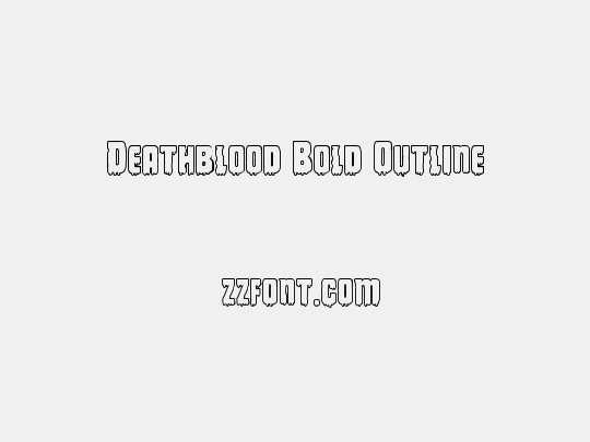 Deathblood Bold Outline