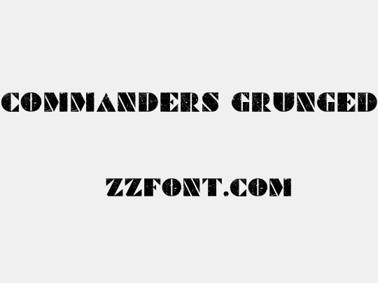 Commanders Grunged