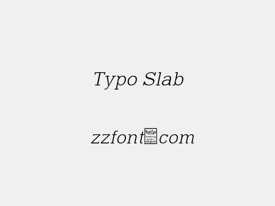 Typo Slab