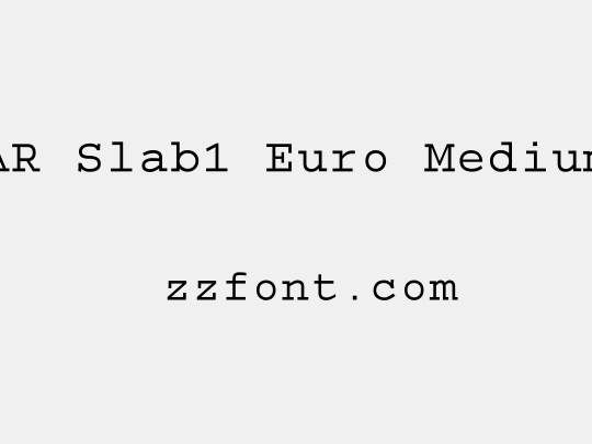 AR Slab1 Euro Medium